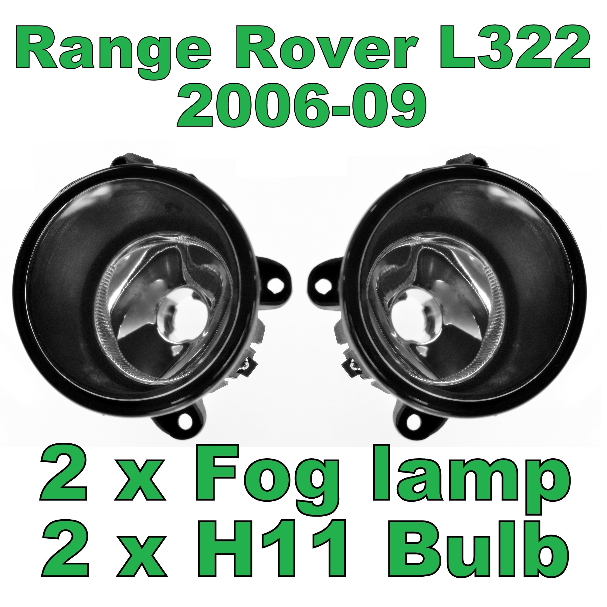 Front Bumper Fog Lamps lights for Range Rover L322 20062009 XBJ000090